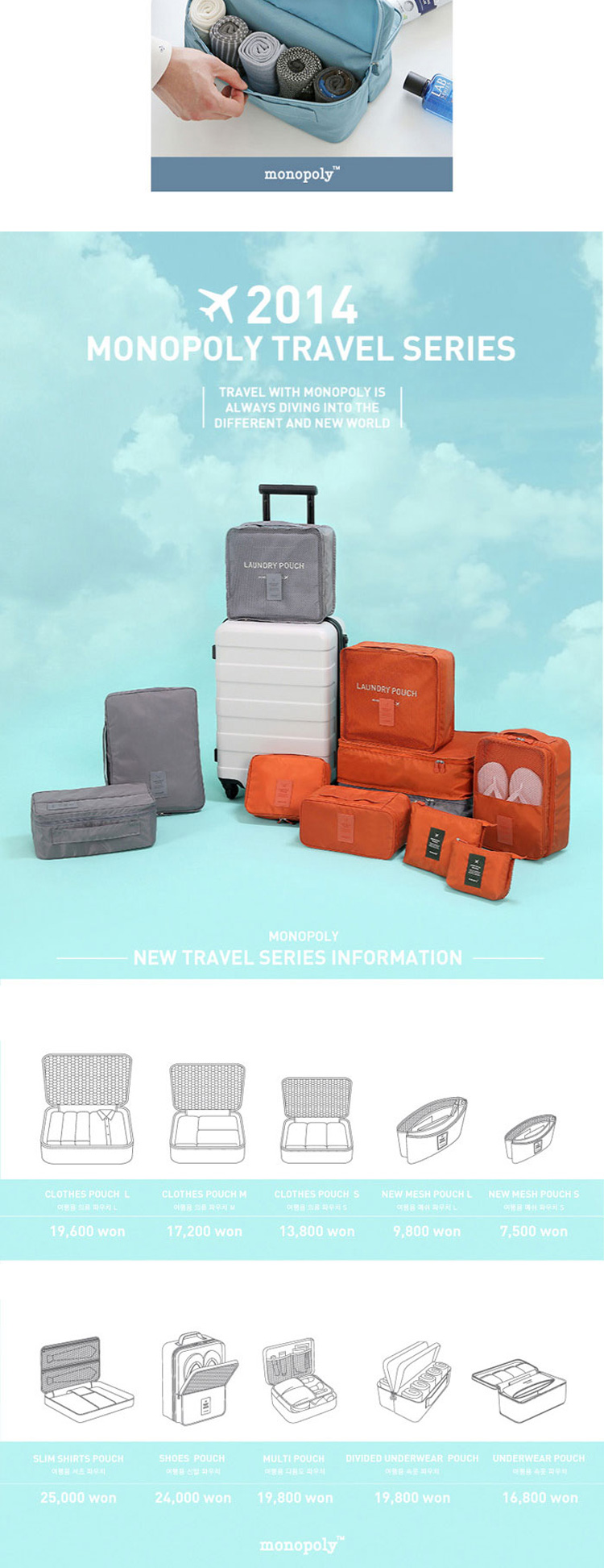 Travel bags, luggage, luggage, underwear, underwear, underwear and waterproof finishing bags10