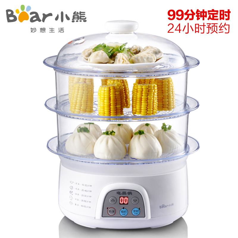 The DZG-305 multifunctional electric steamer set timer three layer large capacity multi Mini steamer5