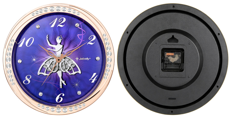 Purple wizard GE430-01B dance of high-grade diamond jewelry clock2