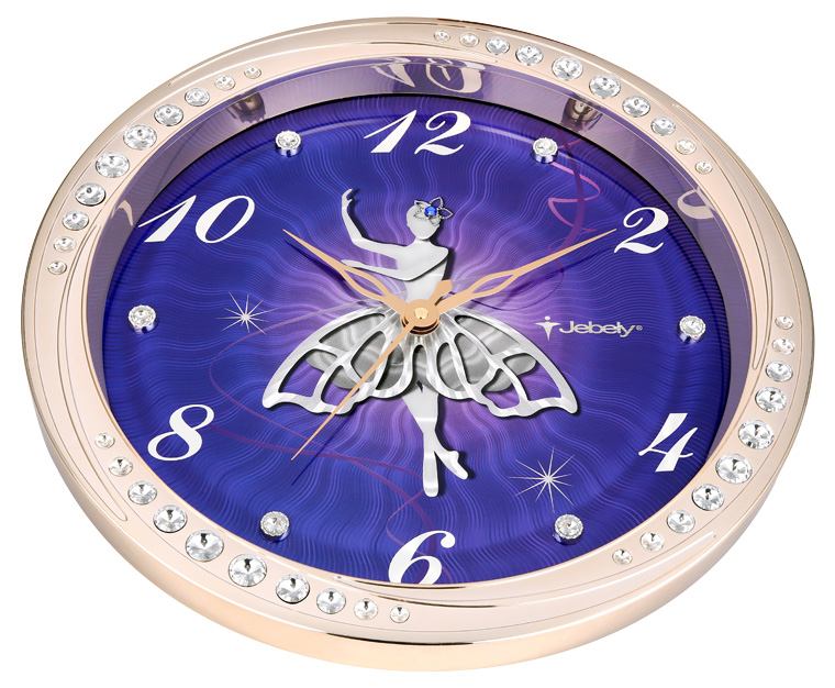 Purple wizard GE430-01B dance of high-grade diamond jewelry clock4