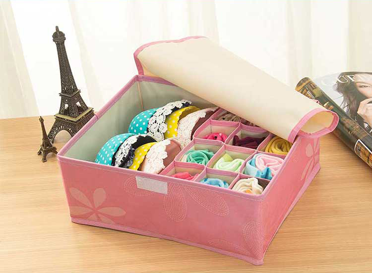 Oxford cloth underwear, double one, covered bra stocking underpants collection and finishing box5