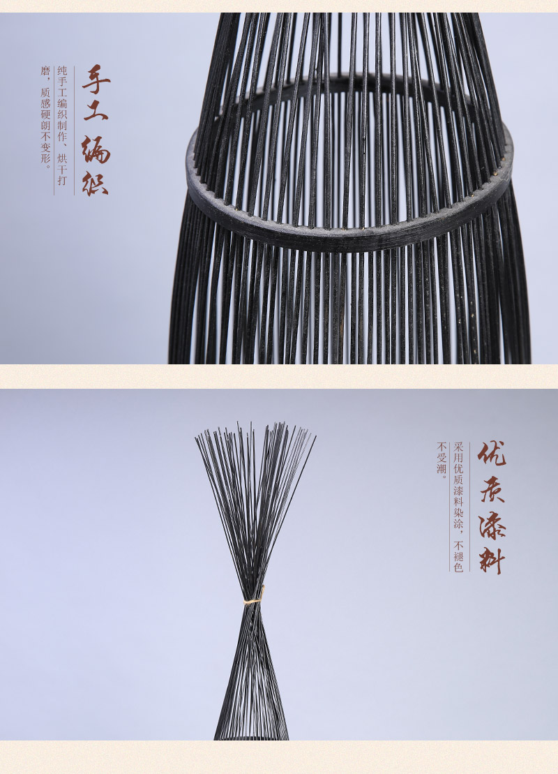 Chinese retro palace bamboo lamp color / dark coffee bamboo creative art lamps decorative lamp flamp-09032YP6