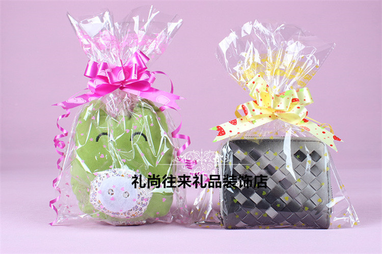 Plush toy bag transparent printing plastic bag gift bag gift bag Doll Bag adornment gift bag printing plastic bag 10 bags price8