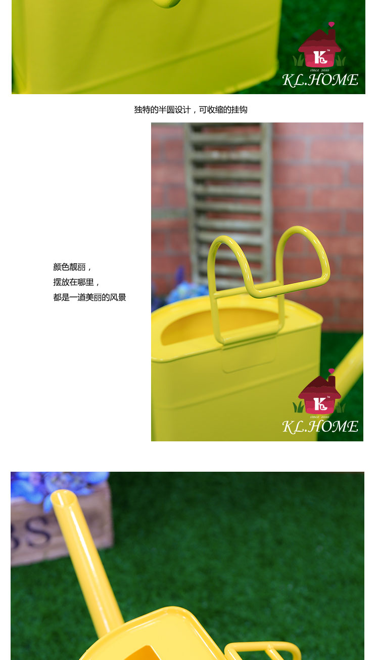 Carrier fashion flower gardening plants and iron bucket watering pot pot sprinkler household balcony5