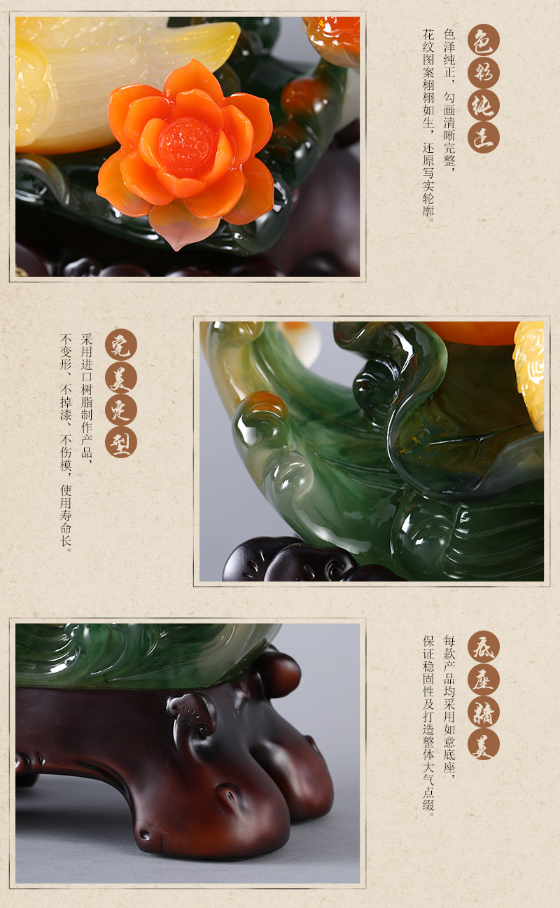Chinese fine sweet Zhaocai ornaments Yuanyang resin resin color wedding ornaments crafts JSD0015