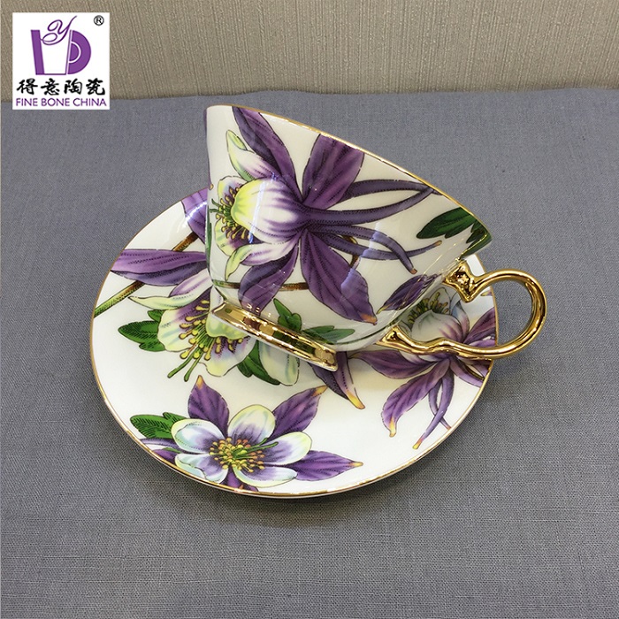 Proudly porcelain high bone porcelain coffee cup Windsor Cup - Purple2