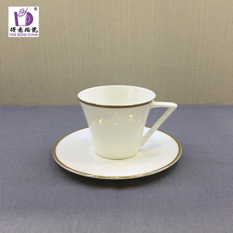 Proudly ceramic high bone porcelain coffee cup and saucer of blue tea cup and saucer1