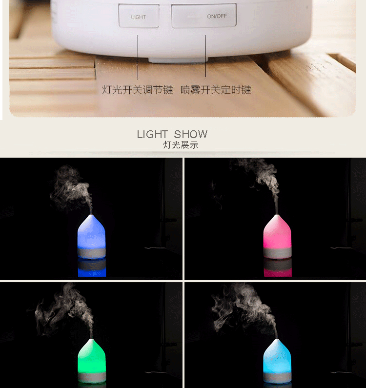 Chun Ying Chern ultrasonic humidifier aromatherapy aromatherapy machine bedroom Nightlight3
