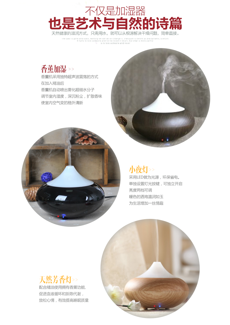 Chun Ying Chern aromatherapy lamp essential oil lamp electronic perfume furnace Mini humidifier4