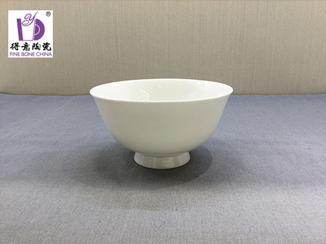 Pure white bone china proud ceramic grade bone china 4.5 inch tall bowl1