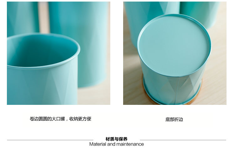 New fashion high school low storage tank bamboo cover Tea Coffee Canister canister maxpoint7