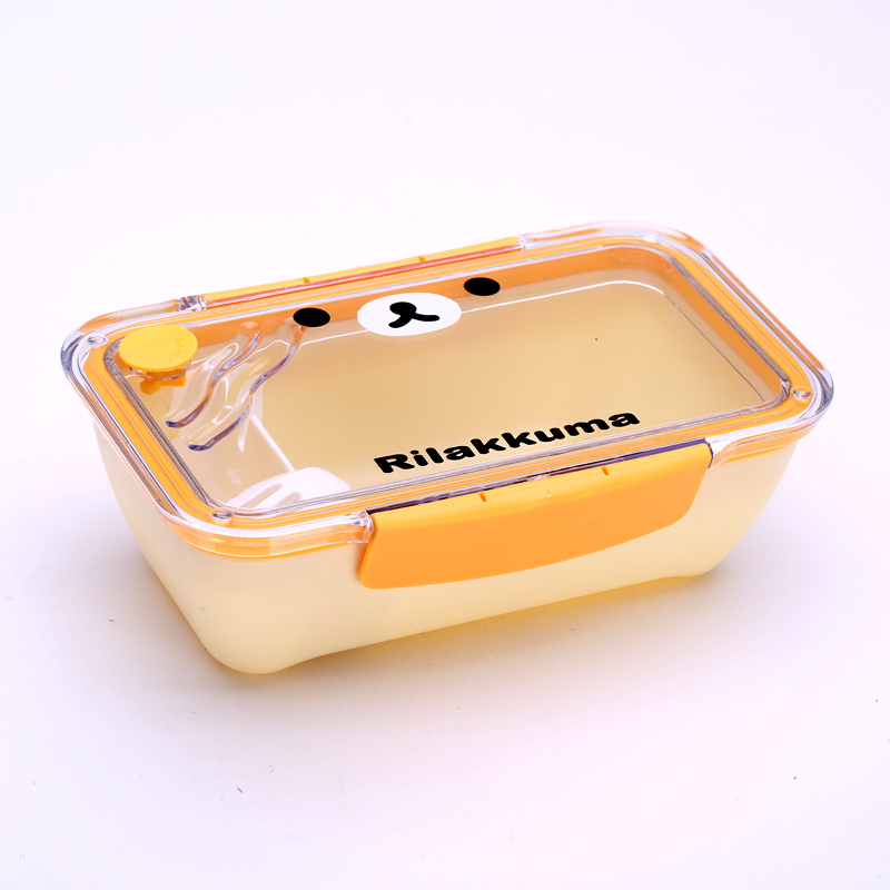 Japanese style bento box single layer can adjust the lattice septum (send a spoon) of the Japanese rectangular bento box 62352