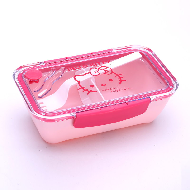 Japanese style bento box single layer can adjust the lattice septum (send a spoon) of the Japanese rectangular bento box 62353