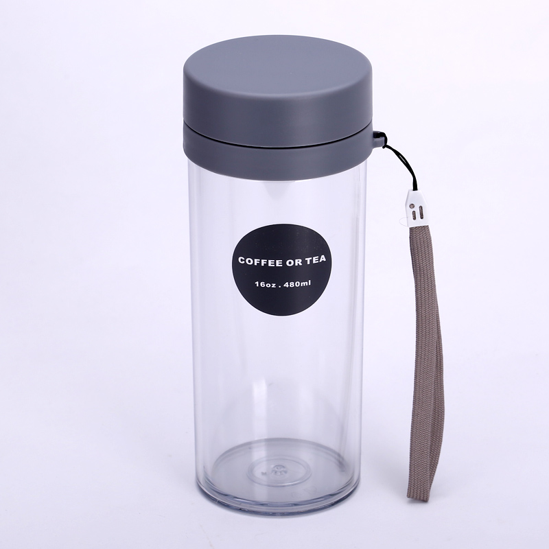 Simple and convenient sports cup carry cup carry cup AS material water cup creative sports cup 60594