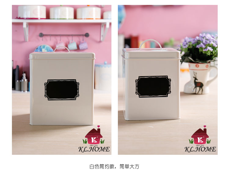 The new Carrier style Home Furnishing simple version of the small fresh white iron and five DIY storage tanks X3215
