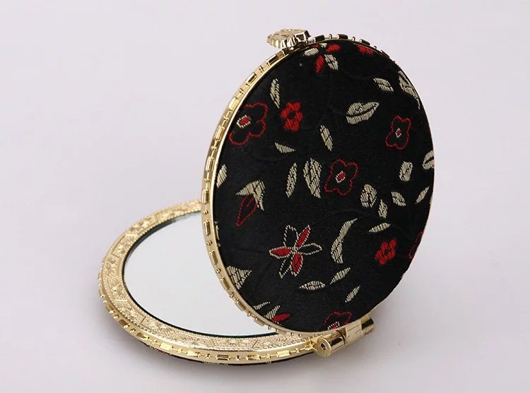 Chinese classical silk features portable mirror gift mirror, style contact business4