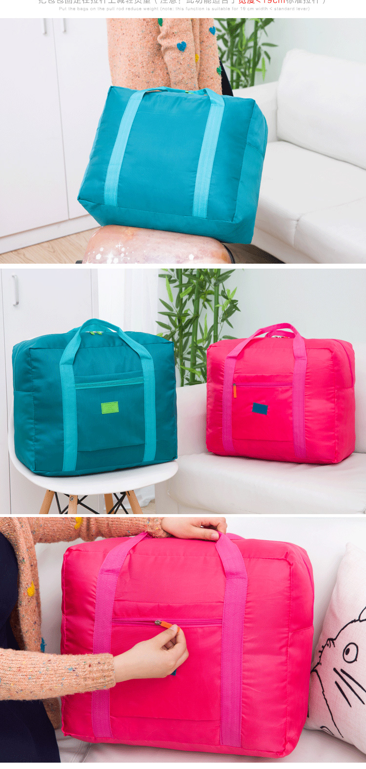 Waterproof luggage bag travel bag folding bag handbag6