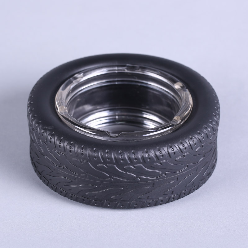 4575 tires ashtray fashion plastic and glass creative ashtray1