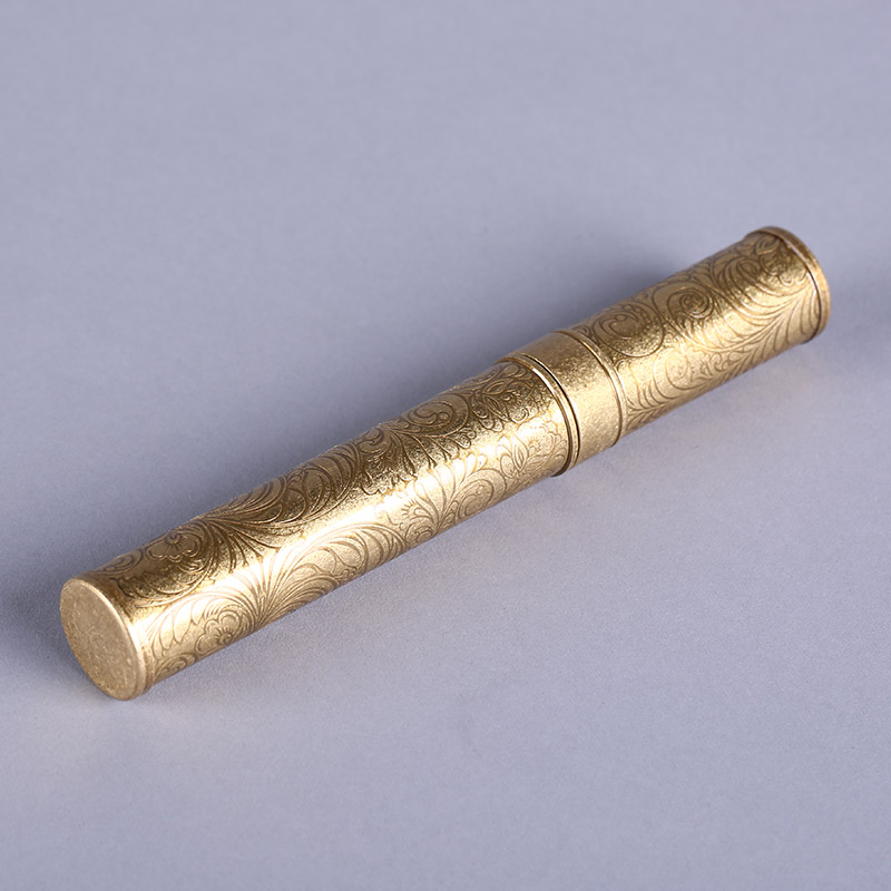 5315 golden metal cigar tube2