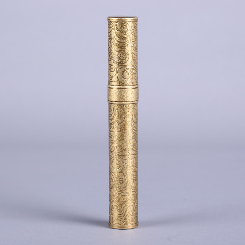 5315 golden metal cigar tube1