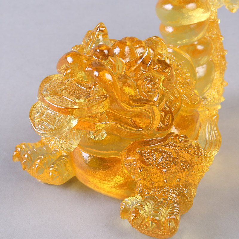 The high-grade tea pet toad ornaments gifts office decoration glass Home Furnishing LKL54