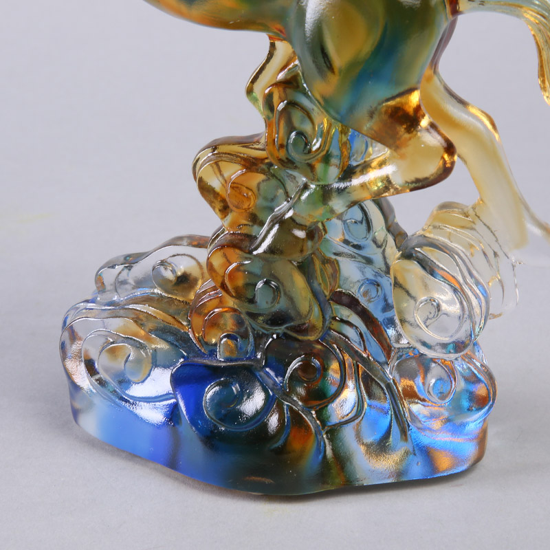 Top glass ornaments gifts office decoration Home Furnishing Pegasus LKL15