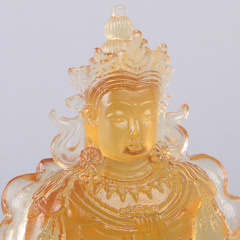 High-grade longevity Buddha Buddhist glass ornaments gifts office decoration Home Furnishing LKL144