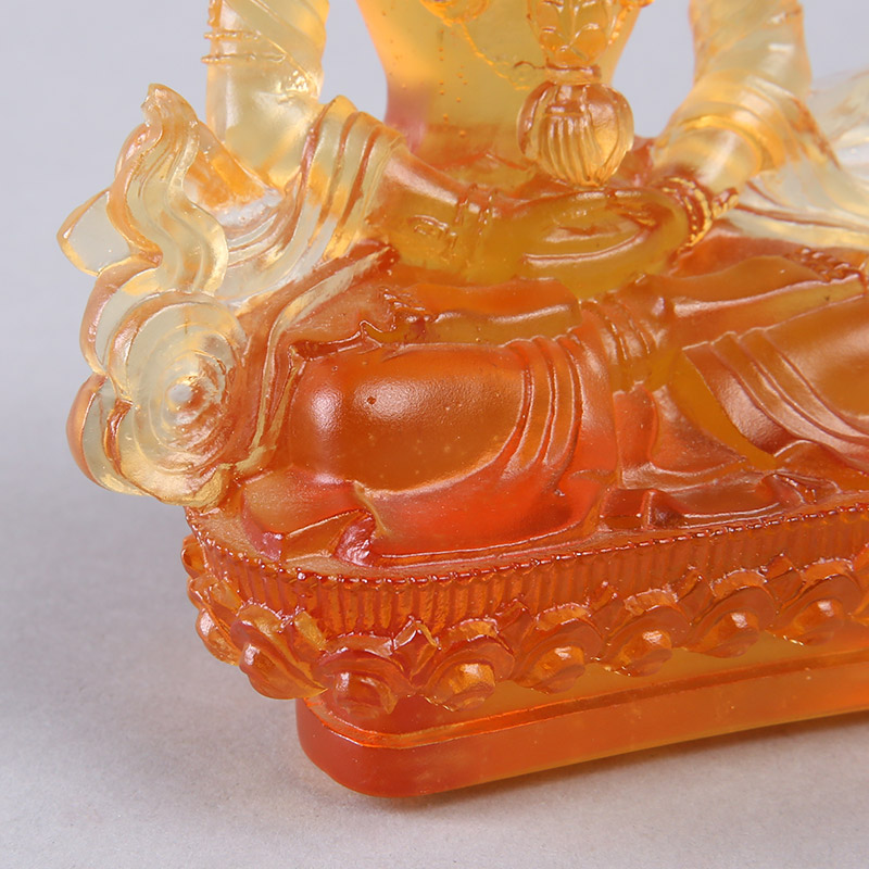 High-grade longevity Buddha Buddhist glass ornaments gifts office decoration Home Furnishing LKL145