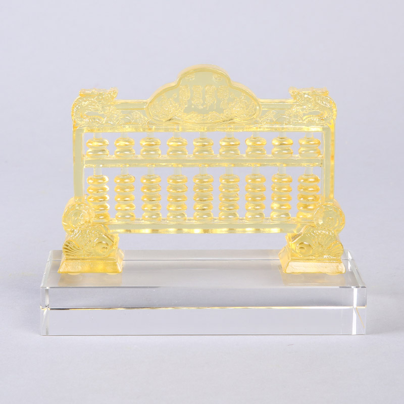 The best Zhi plate glass ornaments gifts high-grade office decoration Home Furnishing LKL45