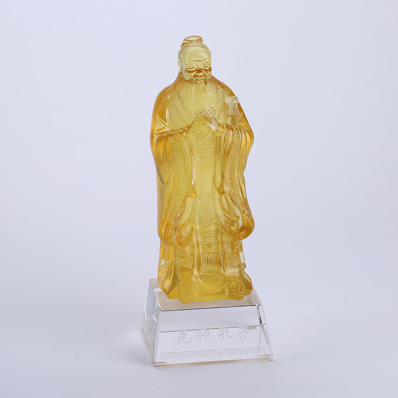 Confucius glass ornaments gifts like high-grade office decoration Home Furnishing LKL81