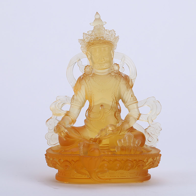The yellow glazed ornaments gifts Buddhist high-grade office decoration Home Furnishing LKL181
