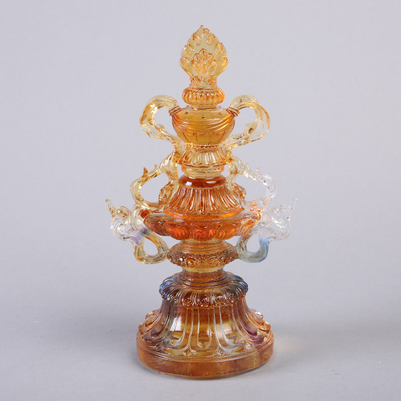 Grade Eight Buddhist auspicious Buddhist glass ornaments gifts office decoration Home Furnishing LKL162