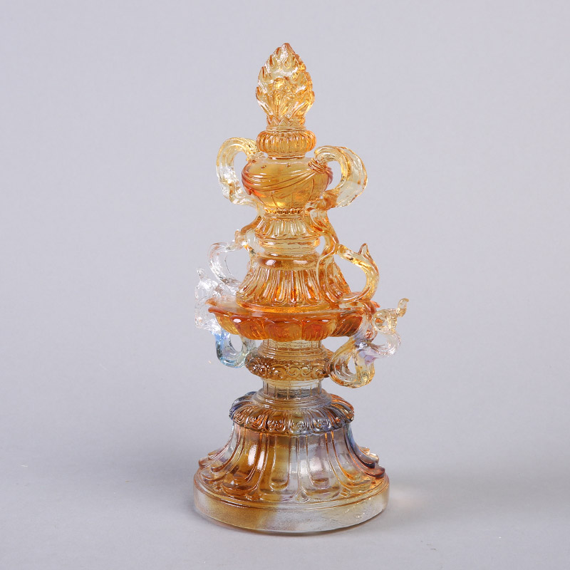 Grade Eight Buddhist auspicious Buddhist glass ornaments gifts office decoration Home Furnishing LKL163