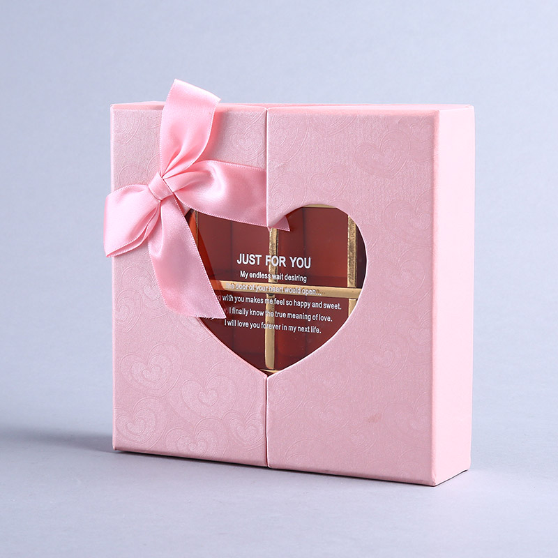 New love pink 16 boxes to open a chocolate box candy box gift box gift box gift box customized wholesale W90711