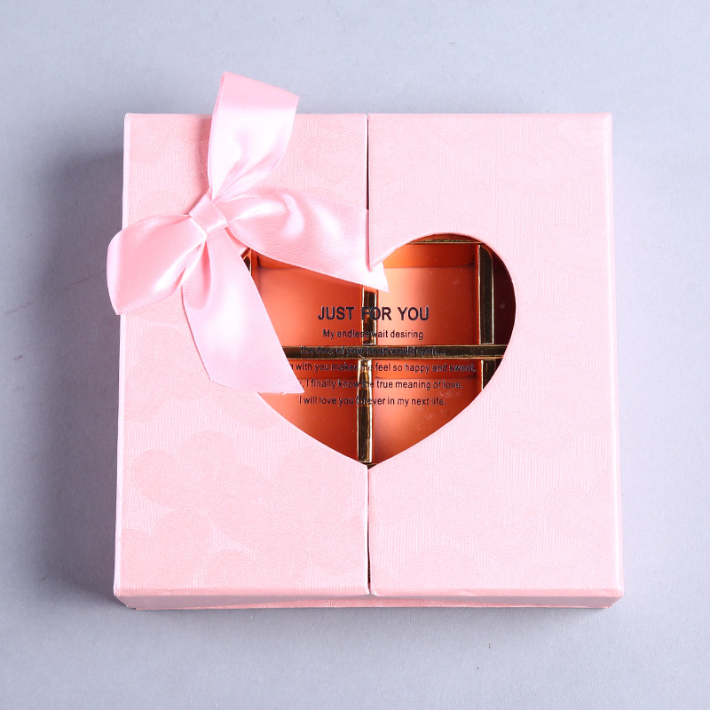 New love pink 16 boxes to open a chocolate box candy box gift box gift box gift box customized wholesale W90712