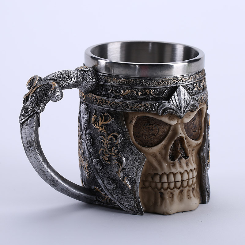 The skull bones creative stainless steel stereo headman coffee cup cup LJJ1 cup1