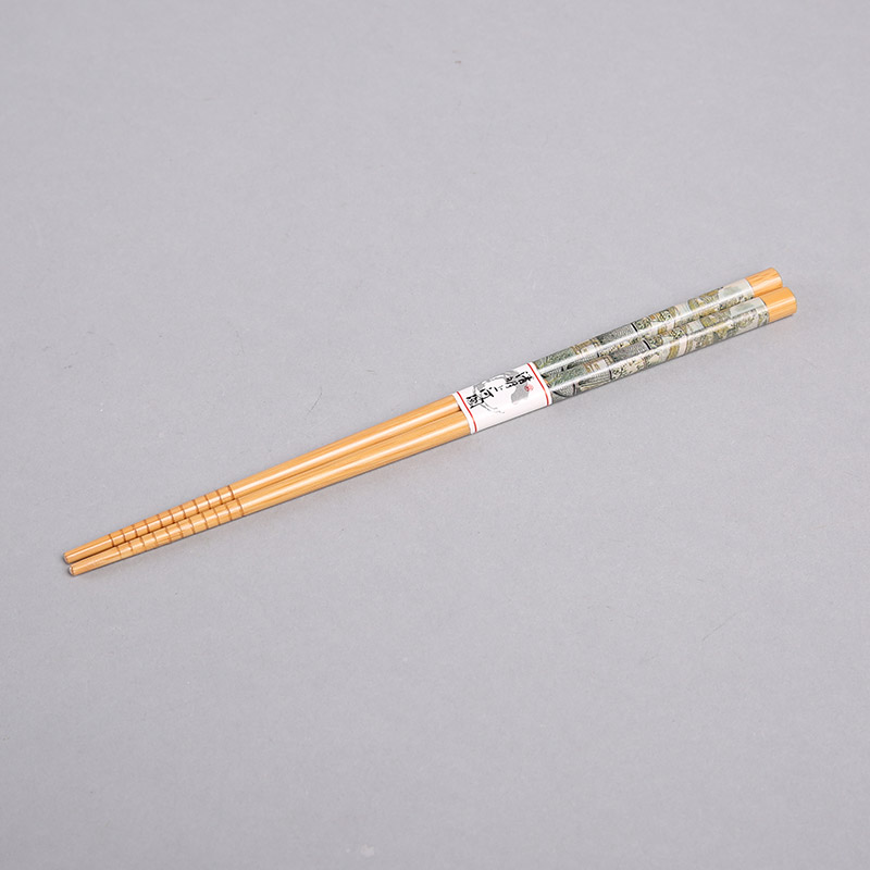 Riverside bamboo chopsticks chopsticks pattern household gifts chopsticks chopsticks (5 double slip hook / set) FT013