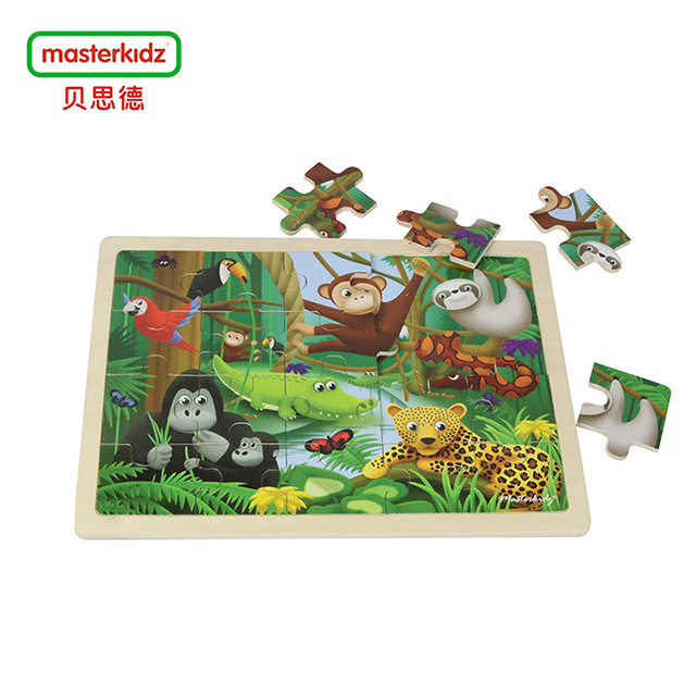 Masterkidz beiside wood puzzles wooden forest early Enlightenment1
