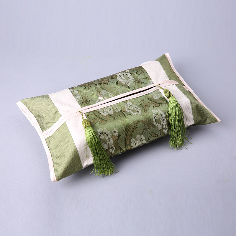Chinese embroidered Zen silk paper towel box creative paper towel box home decoration and gift feature embroidery CT-13