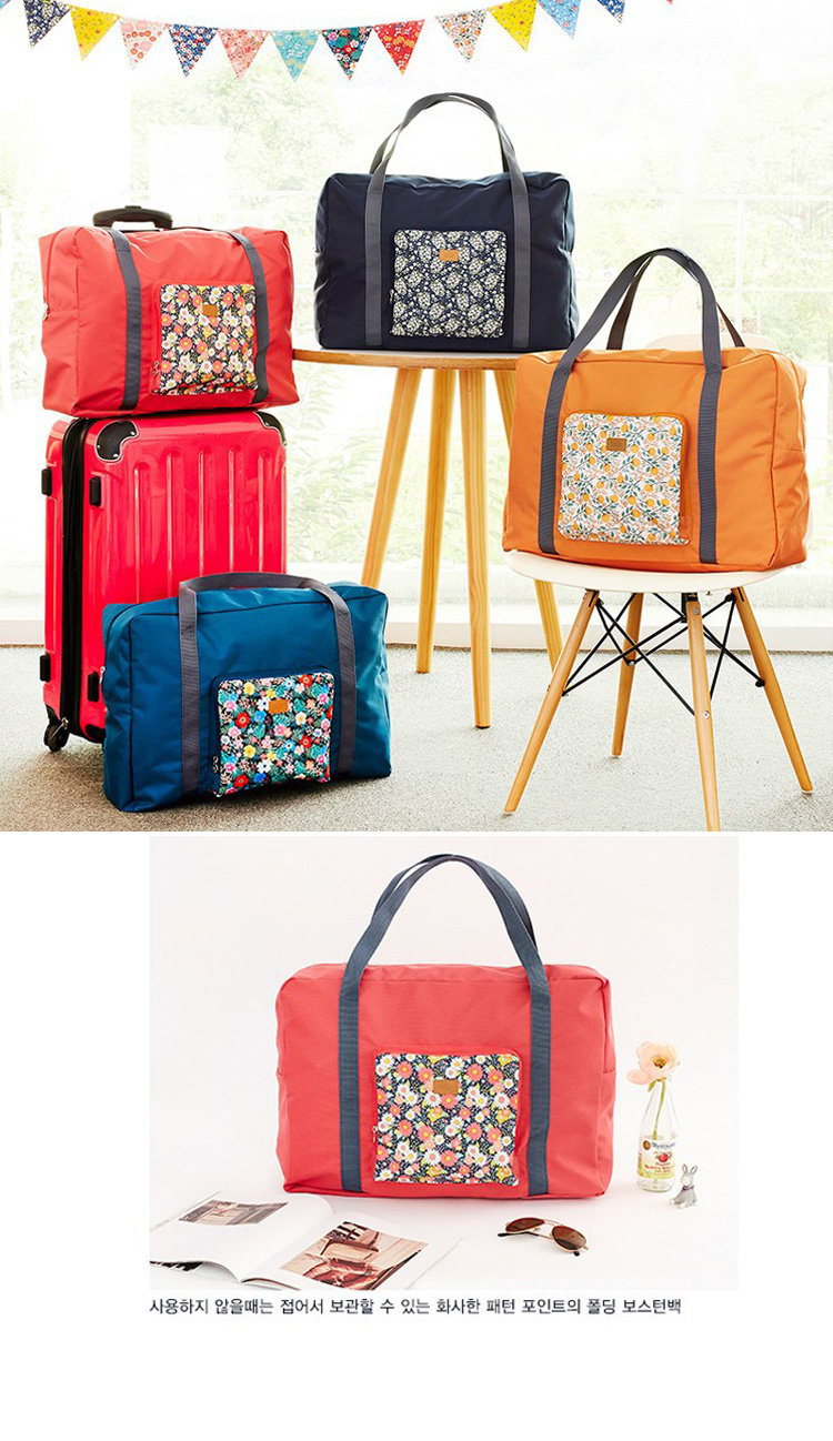 Large capacity Korea folding waterproof bag travel luggage bag short travel bag increase5