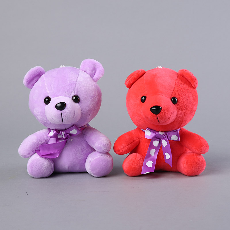 7 inches of purple, red bear plush toys, plush toys and creative children NB141