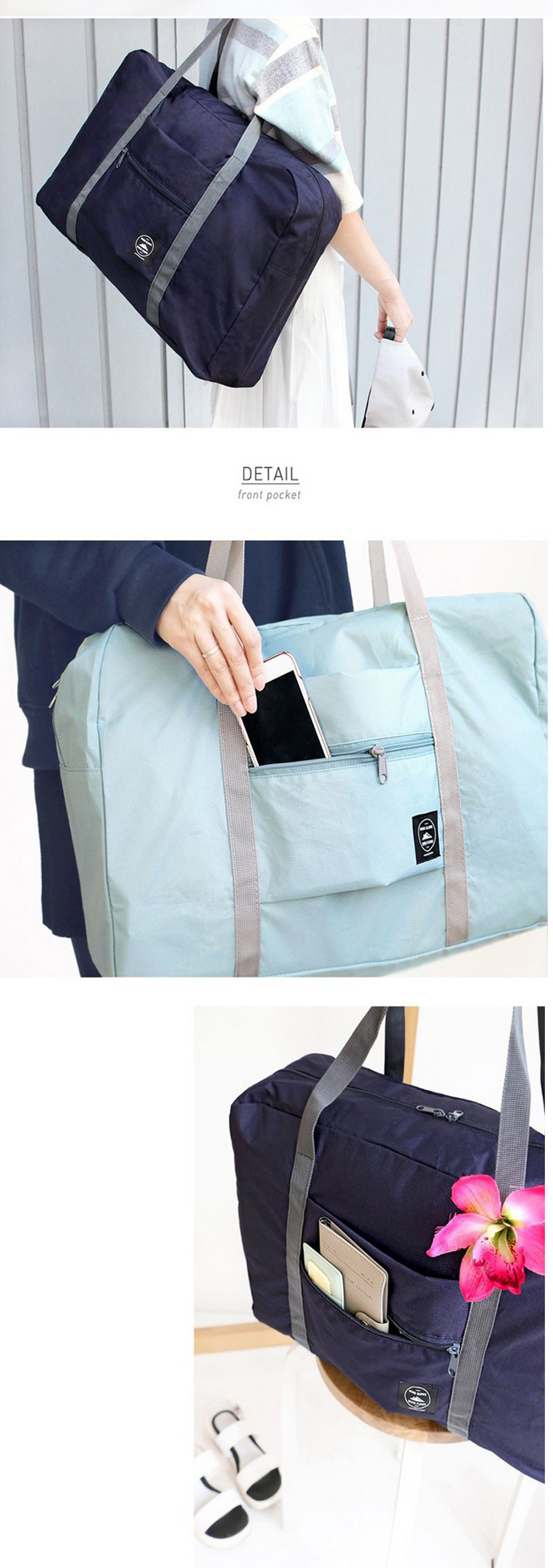 Travel waterproof folding travel bag shopping bag single shoulder bag for men and women increase consolidation luggage bag4