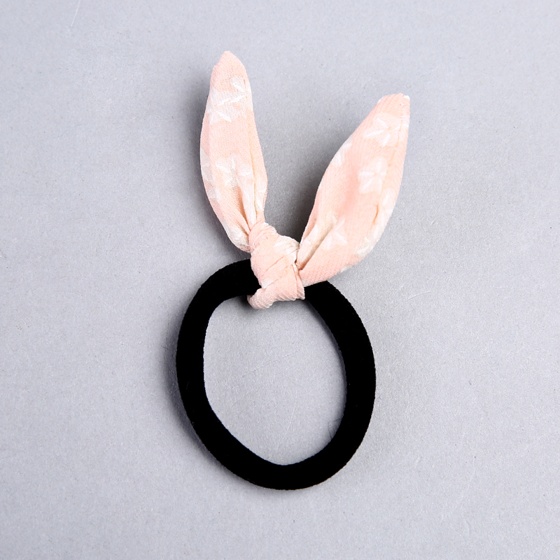 Korean cute rabbit ears small Suihua Zouari Tousheng creative flower head ornaments fine YHHS51 ring rubber band4