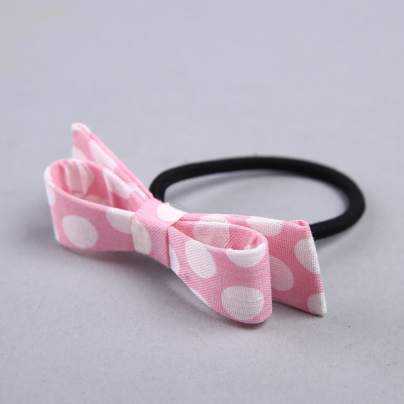 Korean cute bow wave Tousheng headdress flower head ornaments fine YHHS04 ring rubber band2