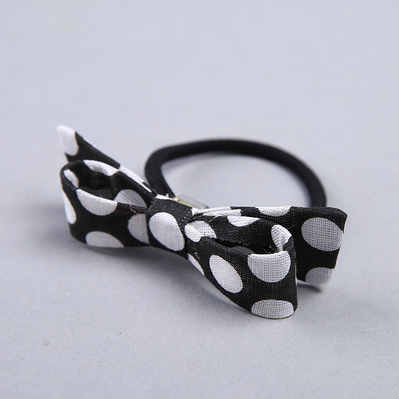 Korean cute bow wave Tousheng headdress flower head ornaments fine YHHS04 ring rubber band3