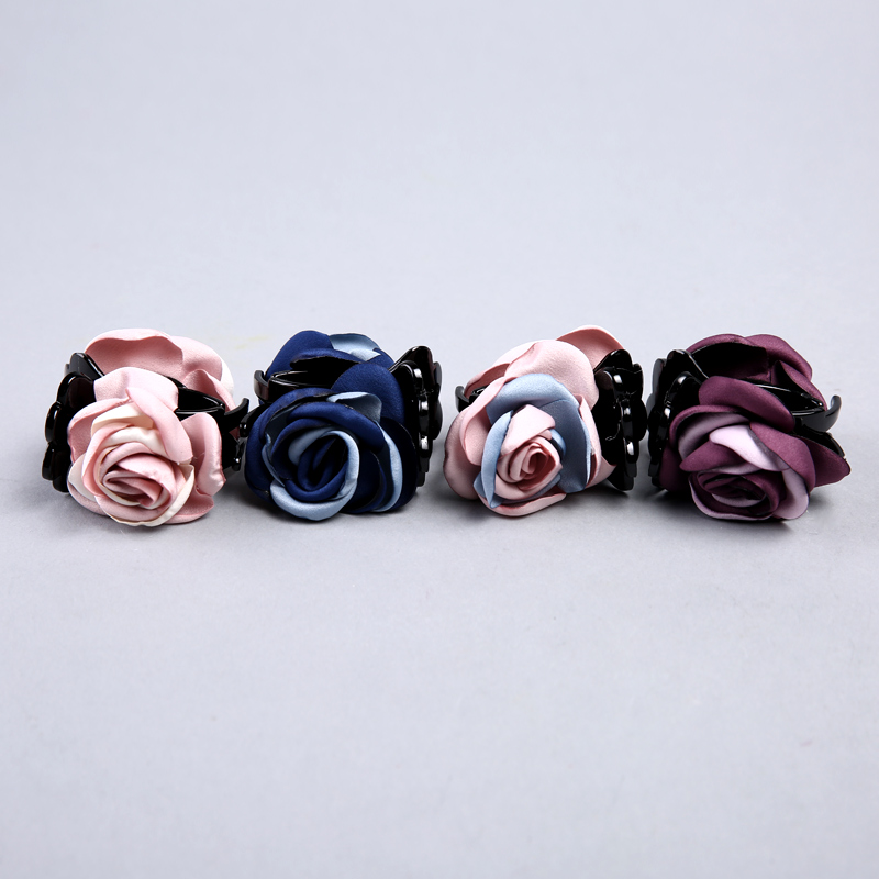 Korean fashion creative fabric fashion ladies hair accessories hairpin rose YHHS481