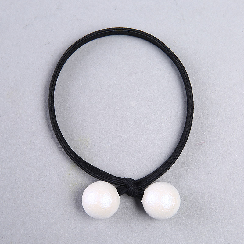 Korean cute little pearl ring Tousheng headdress flower simple elastic head ornaments fine circle YHHS225