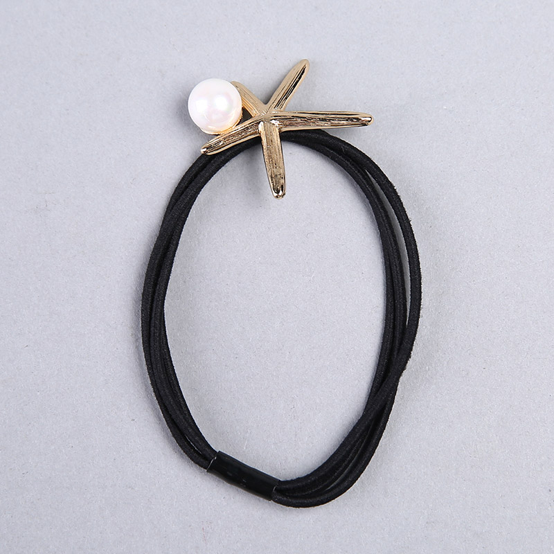 Korean cute small jewelry ring Tousheng headdress flower beads creative elastic head ornaments fine circle YHHS192