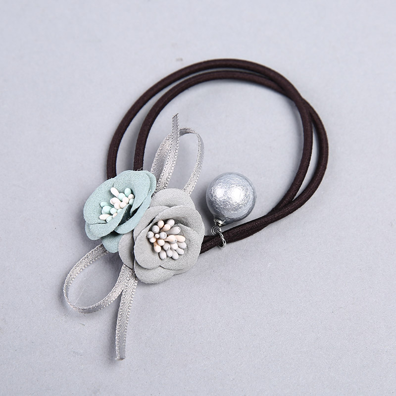 Korean cute beads Tousheng rubber ring flower head ornaments fine circle YHHS092