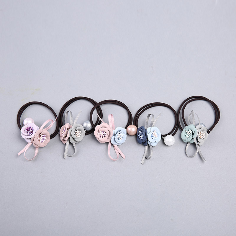 Korean cute beads Tousheng rubber ring flower head ornaments fine circle YHHS091